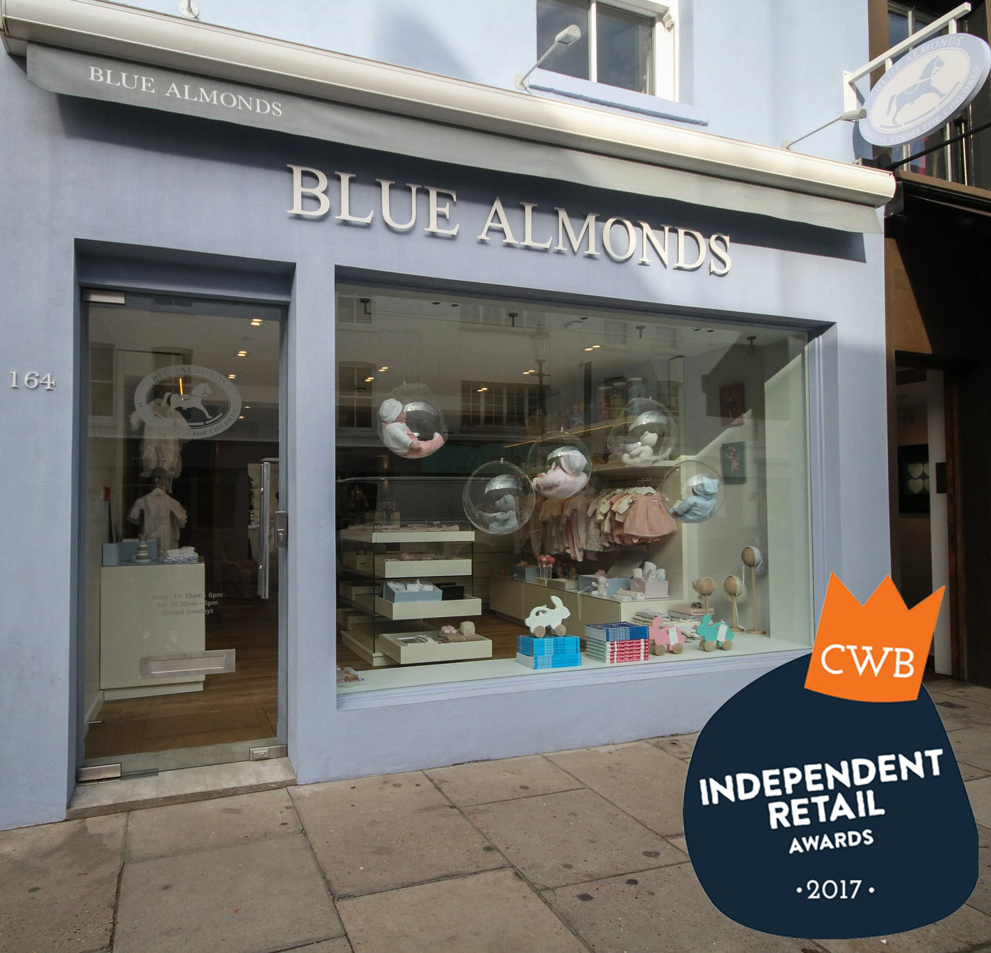 Blue Almonds ‘Best Baby Store’ in CWB Independent Retail Awards 2017 Blue Almonds Ltd