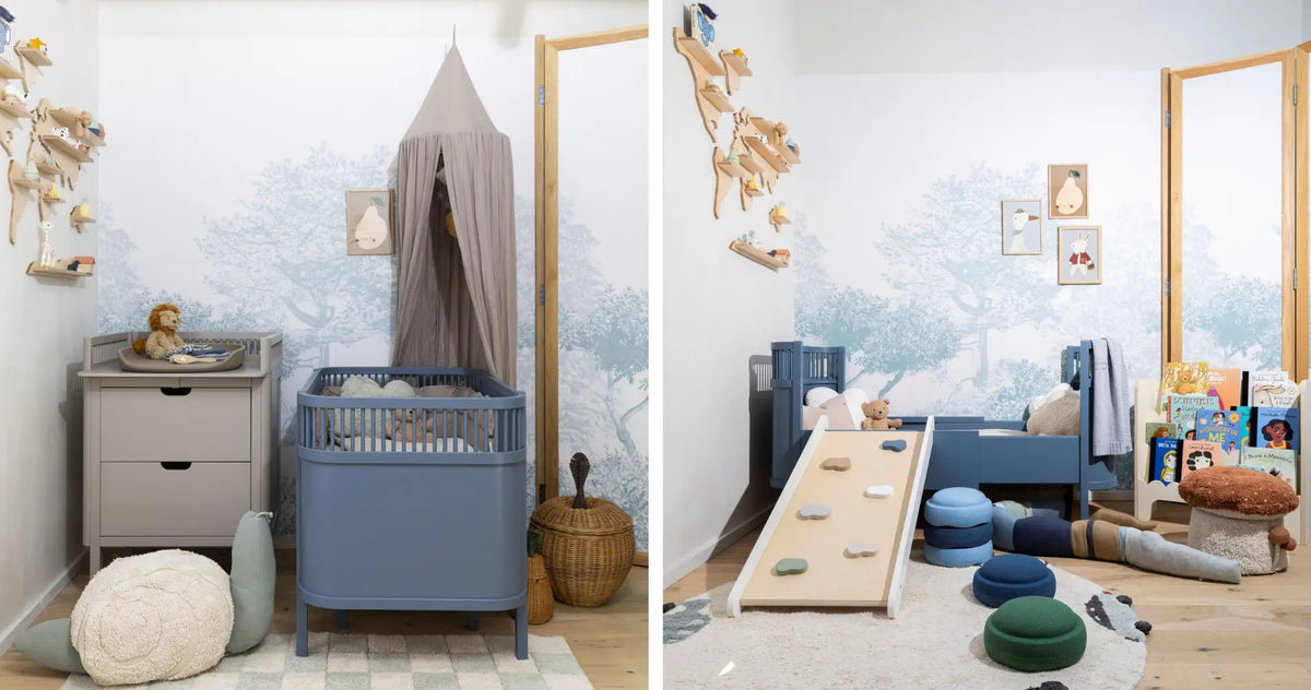 Joanna Landais: Nursery Transition - Blue Almonds