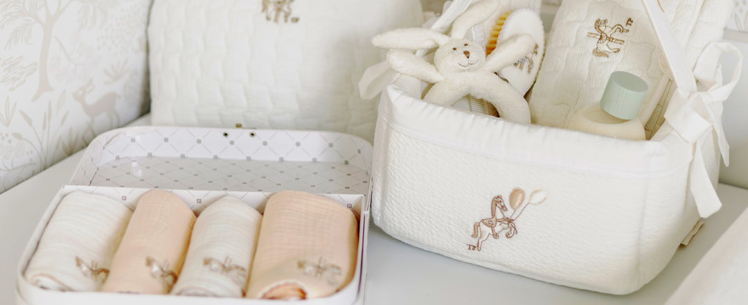 Baskets, Nappy Stackers & Laundry Bags Blue Almonds Ltd