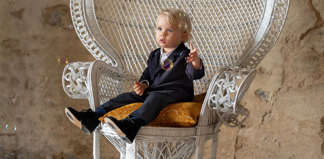 Boys Trousers Blue Almonds Ltd