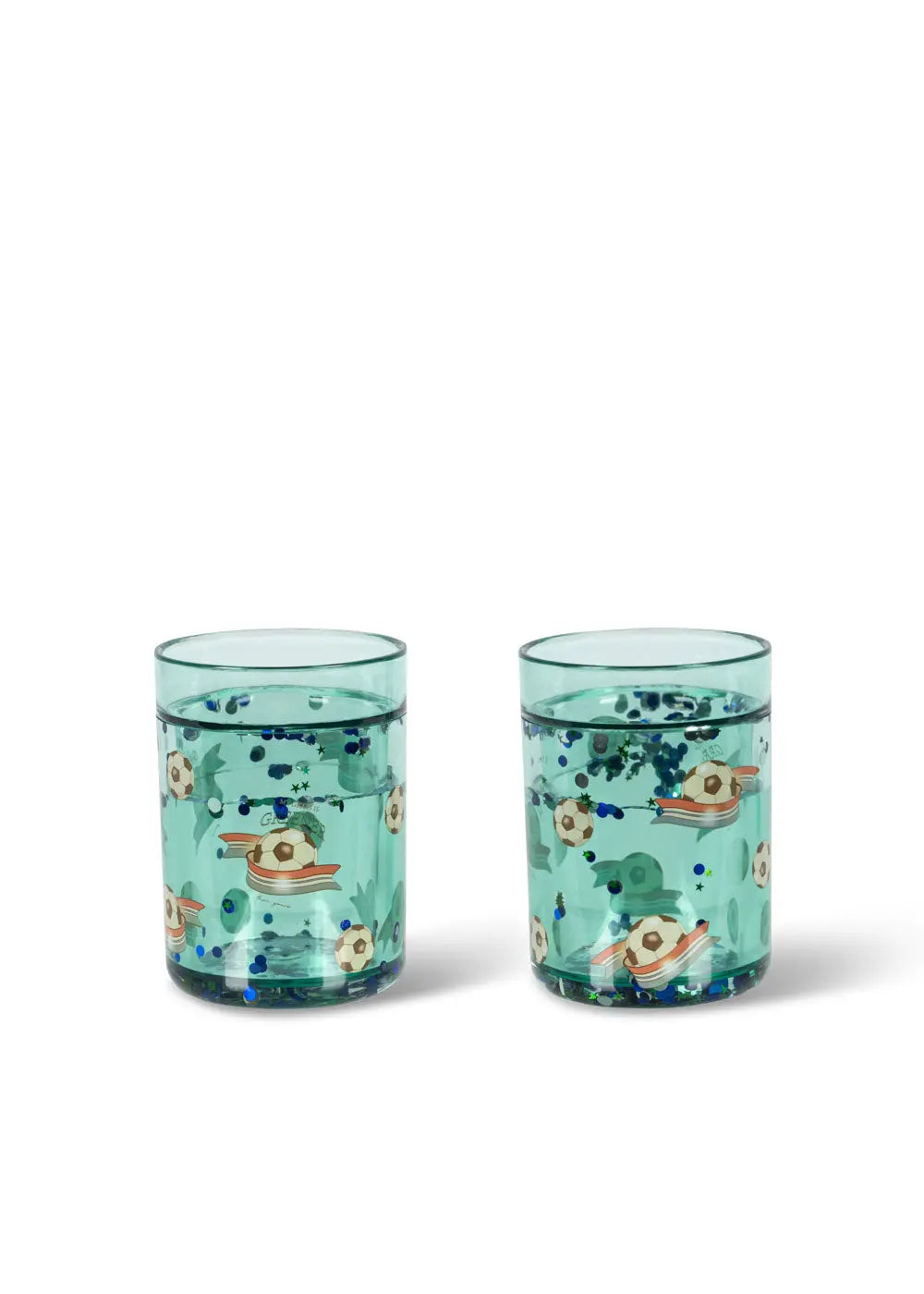 Blue Almonds Ltd 2 PACK GLITTER CUPS - KICK IT kongessloejd