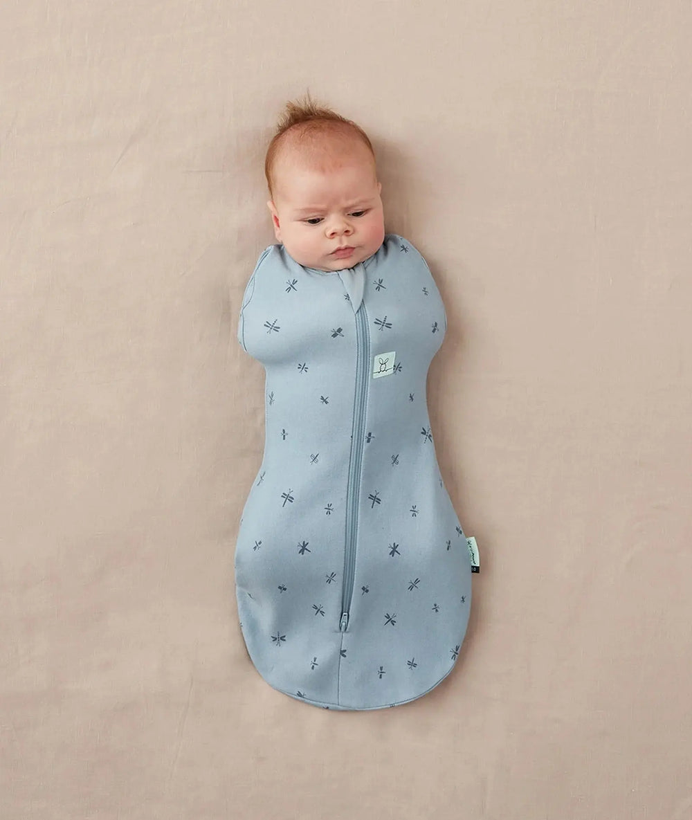 Blue Almonds Ltd All year Cocoon Swaddle Bag 1.0 TOG - Dragonflies ErgoPouch