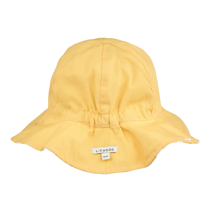 Blue Almonds Ltd Amelia Reversible Sun Hat - Flower / Lemon yellow - UNISEX LIEWOOD