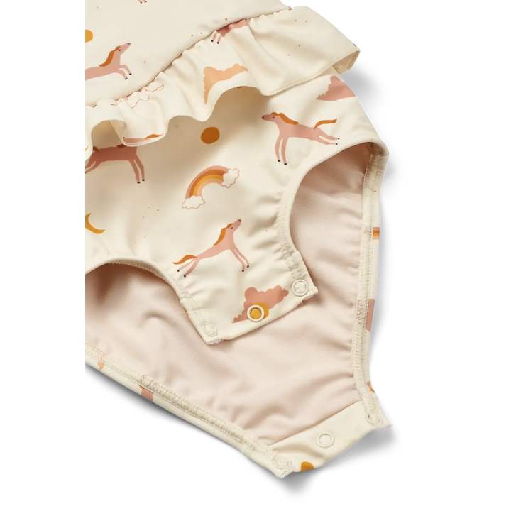 Blue Almonds Ltd Amina Baby Printed Swimsuit - Dream - Ecru Liewood