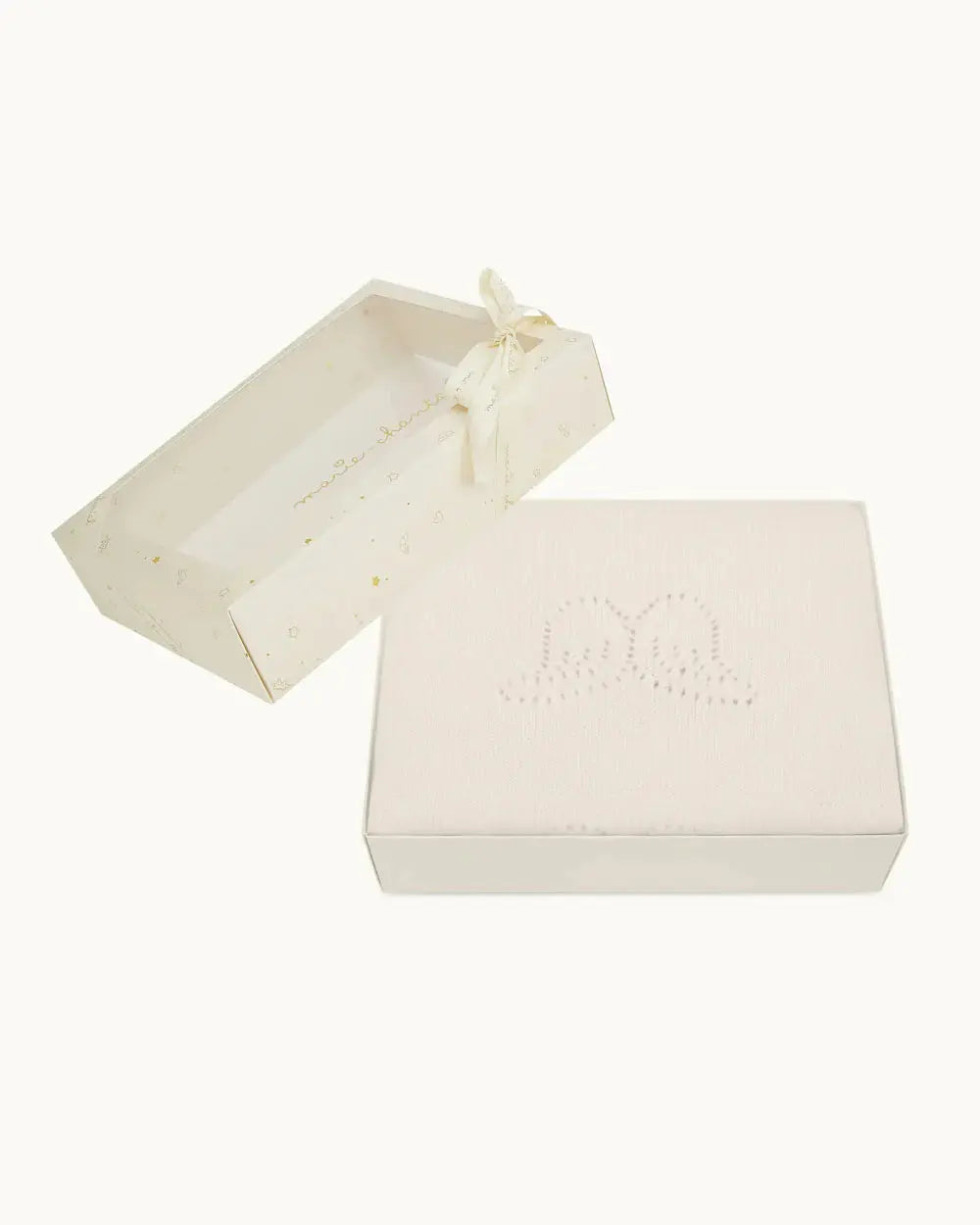 Blue Almonds Ltd Angel Wing™ Cashmere Baby Blanket - Ivory Marie-Chantal