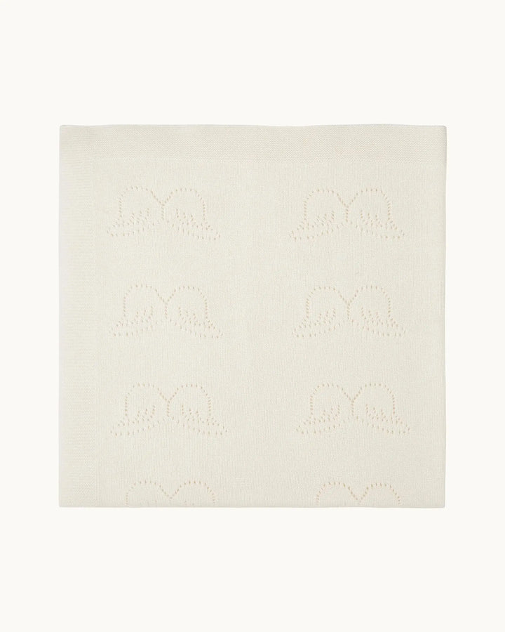 Blue Almonds Ltd Angel Wing™ Cashmere Baby Blanket - Ivory Marie-Chantal