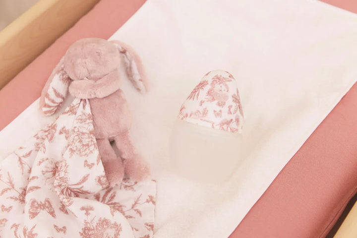 Blue Almonds Ltd Augustine the Rabbit- Toile de Jouy Pink Tartine et Chocolat