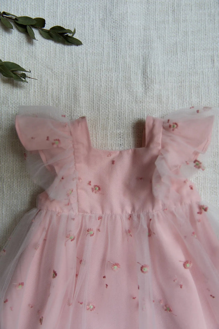 Blue Almonds Ltd BABY CEREMONIE FILLE - Robe a manches - Girl TARTINE ET CHOCOLAT