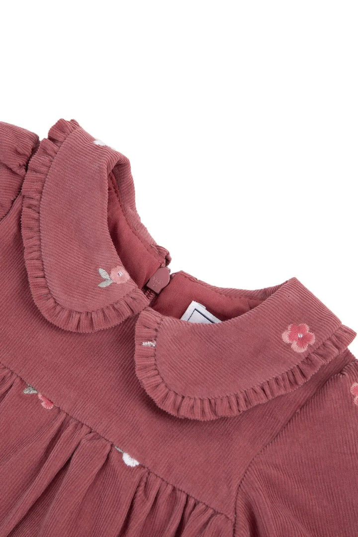Blue Almonds Ltd BABY ECOLE BUISSSONNIERE-ROBE26-Robe a manches Tartine et chocolat
