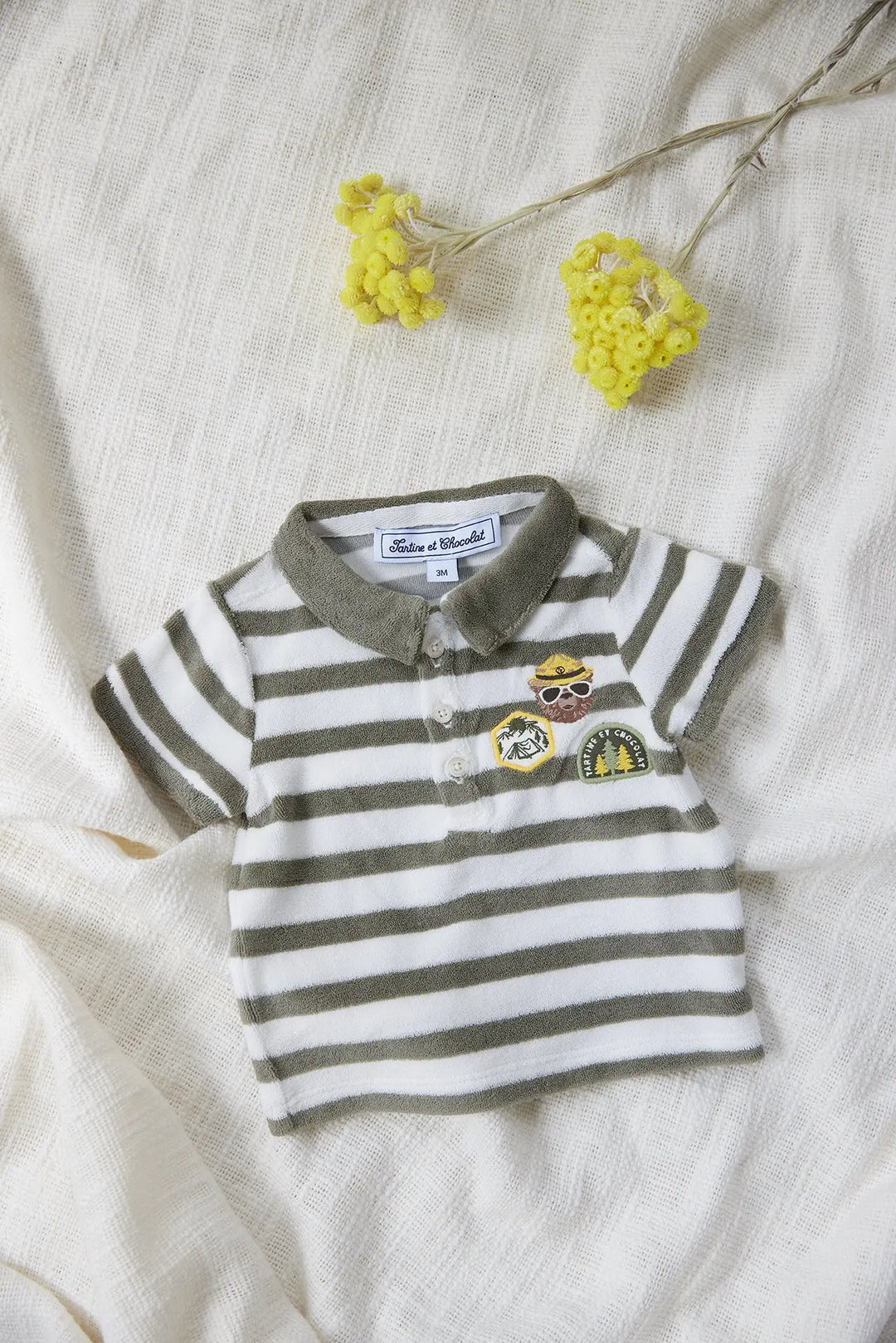 Blue Almonds Ltd BABY EXPLORATEUR EN HERBE - Polo, Chemise maille - Boy TARTINE ET CHOCOLAT