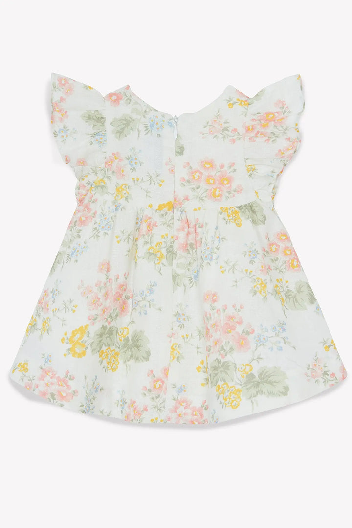 Blue Almonds Ltd BABY JARDIN D'ETE - Robe a manches - Girl TARTINE ET CHOCOLAT