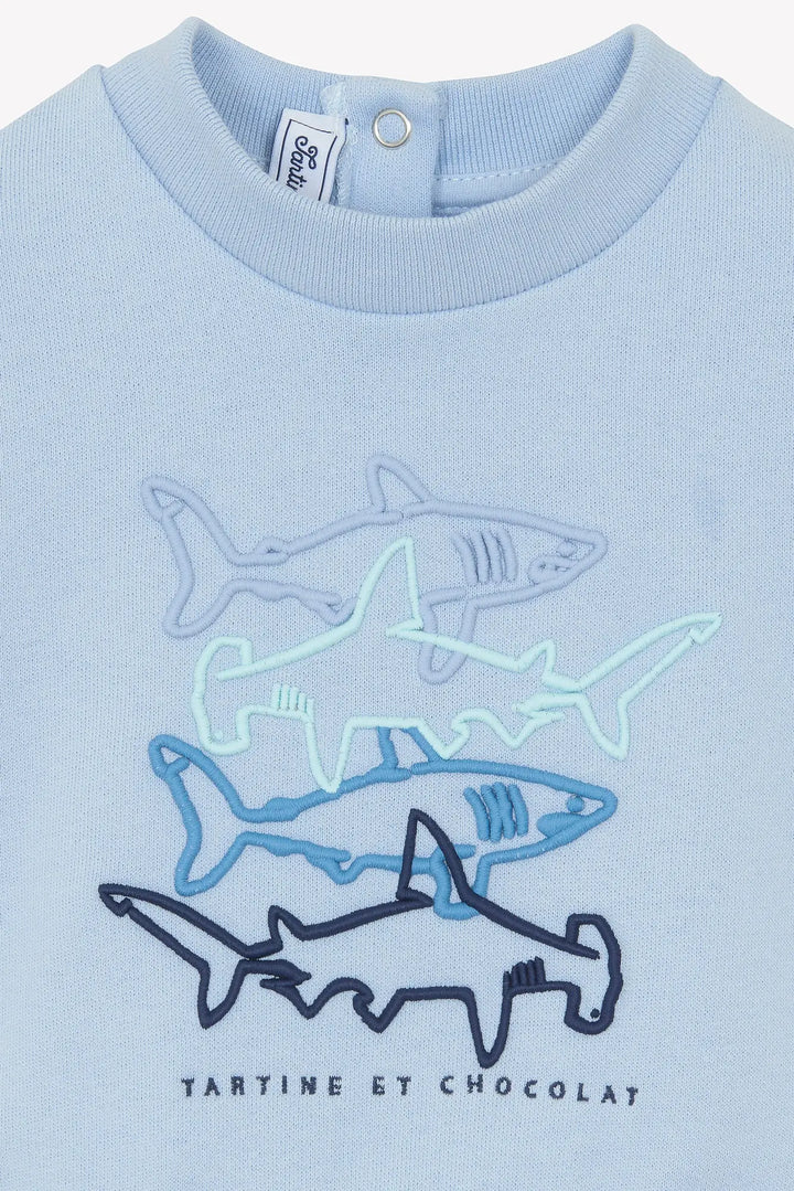 Blue Almonds Ltd BABY SOUS L'OCEAN - Sweat-shirt, sweat polo - Boy TARTINE ET CHOCOLAT