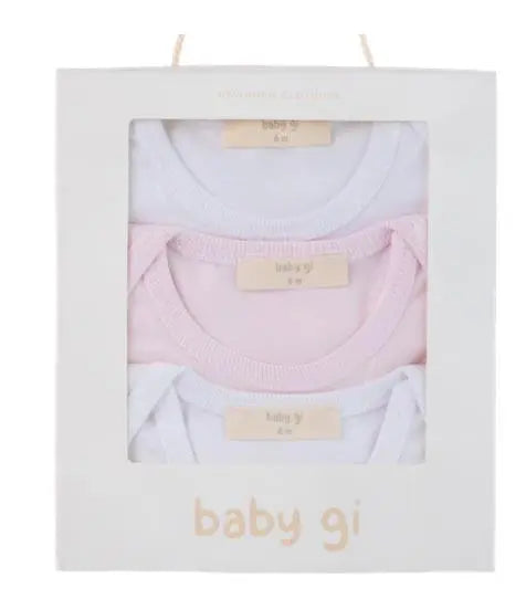 Blue Almonds Ltd BODYSUIT KIT white & pink Baby Gi
