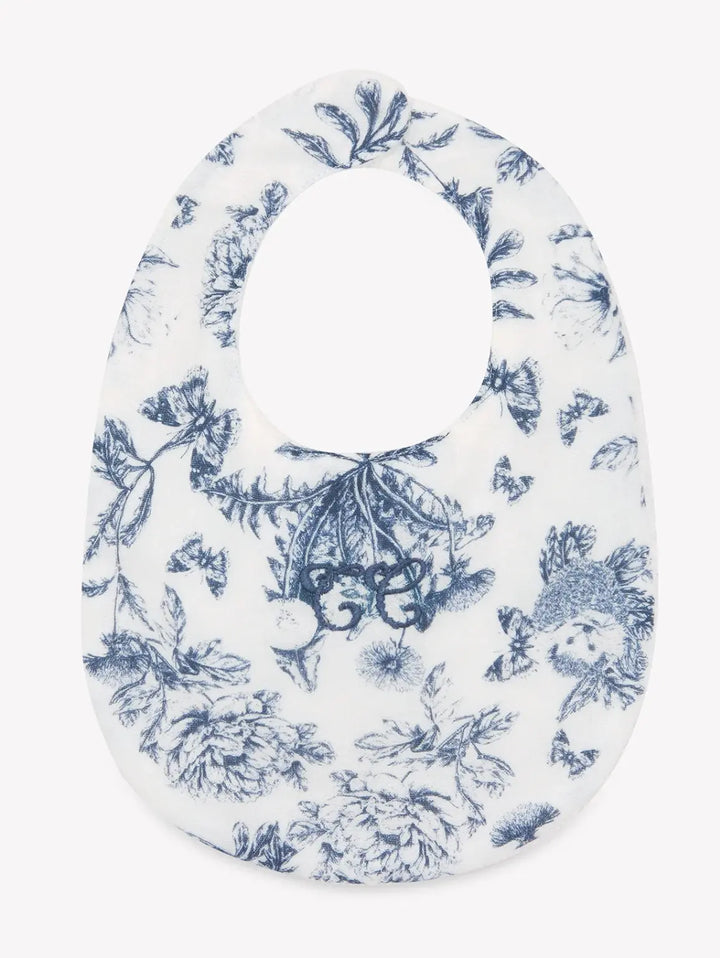Blue Almonds Ltd Baby Bib - Toile de Jouy Tartine et Chocolat