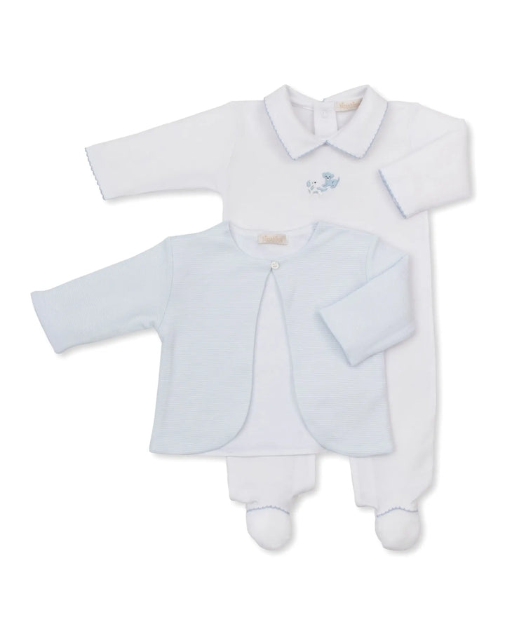Baby Boys Babygrow with Jacket Set - Puppy Paws