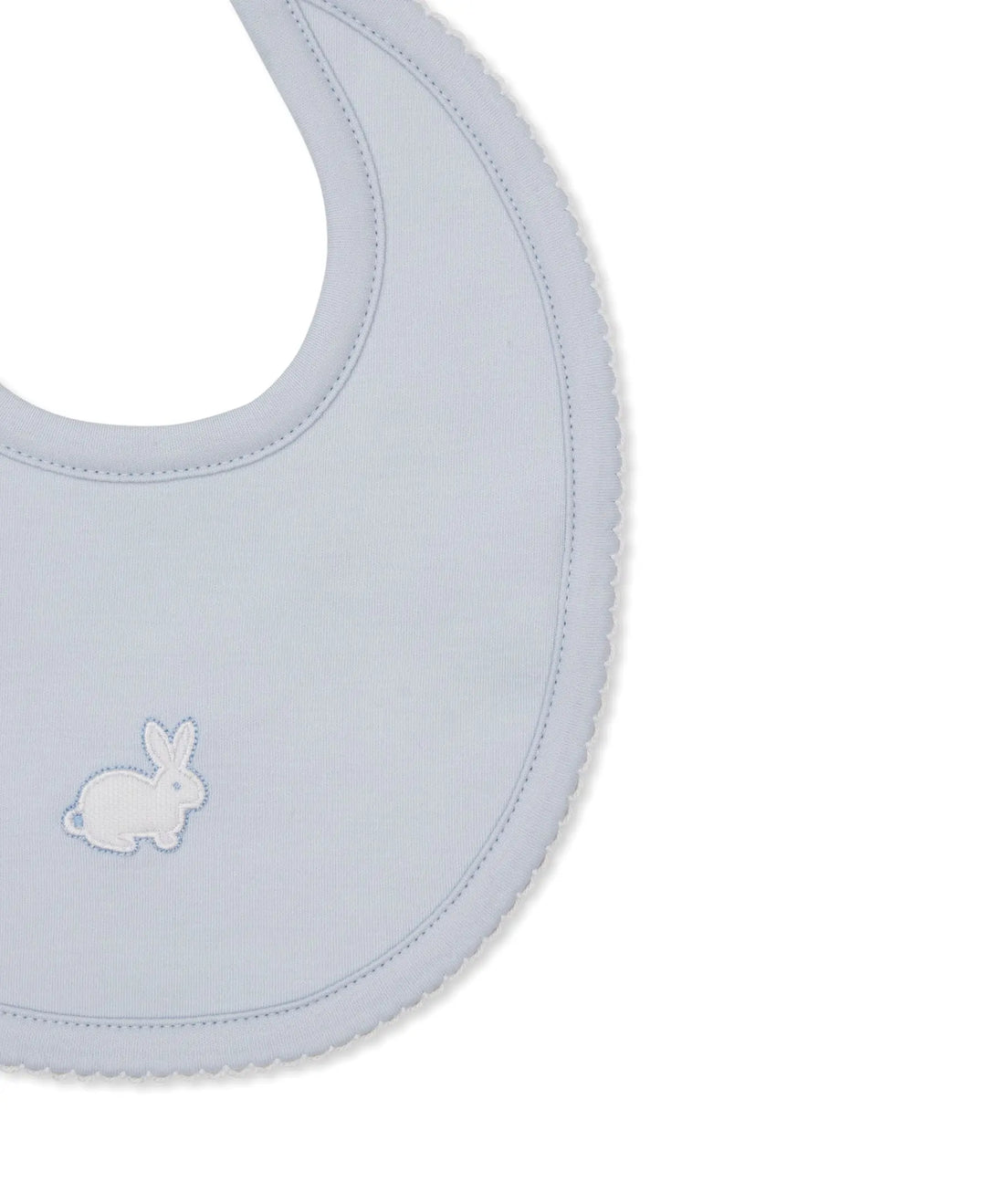 Baby Boys Bib - Pique Twin Bunnies