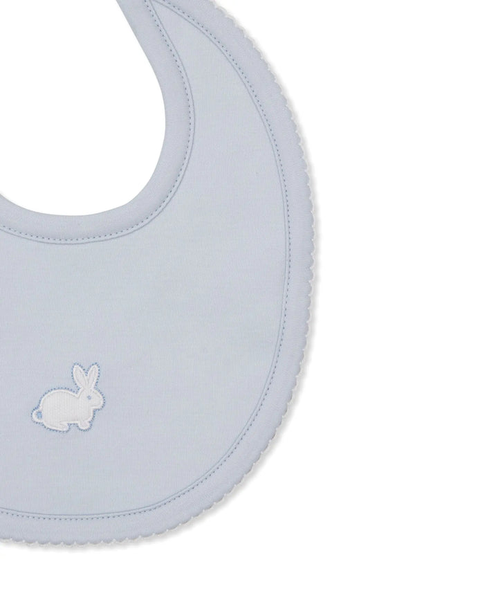 Baby Boys Bib - Pique Twin Bunnies