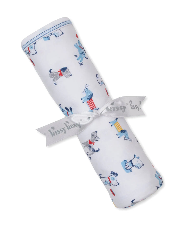 Baby Boys Blanket - Puppy Patch