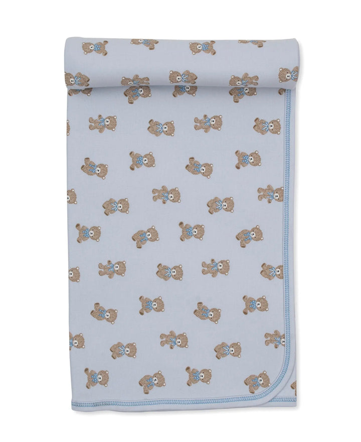 Blue Almonds Ltd Baby Boys Blanket - Teddy Bear Club Kissy Kissy