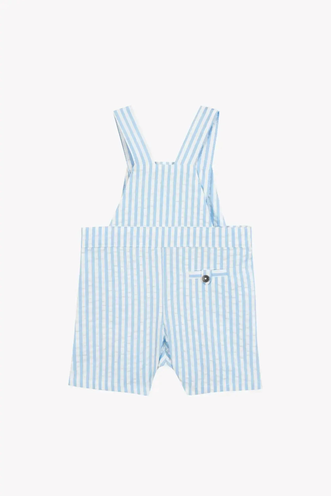 Blue Almonds Ltd Baby Boys Cardigan - Blue Cloud + Baby Boys Dungaree Short - Blue Cloud + Baby Boys Jumper - Blue Cloud Tartine et Chocolat