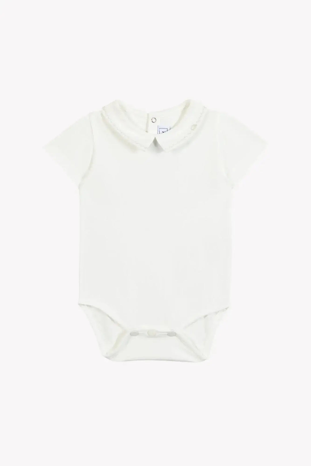 Blue Almonds Ltd Baby Boys Dungaree Short - Blue Cloud 2 + Baby Boys Jumper - Pearl Tartine et Chocolat