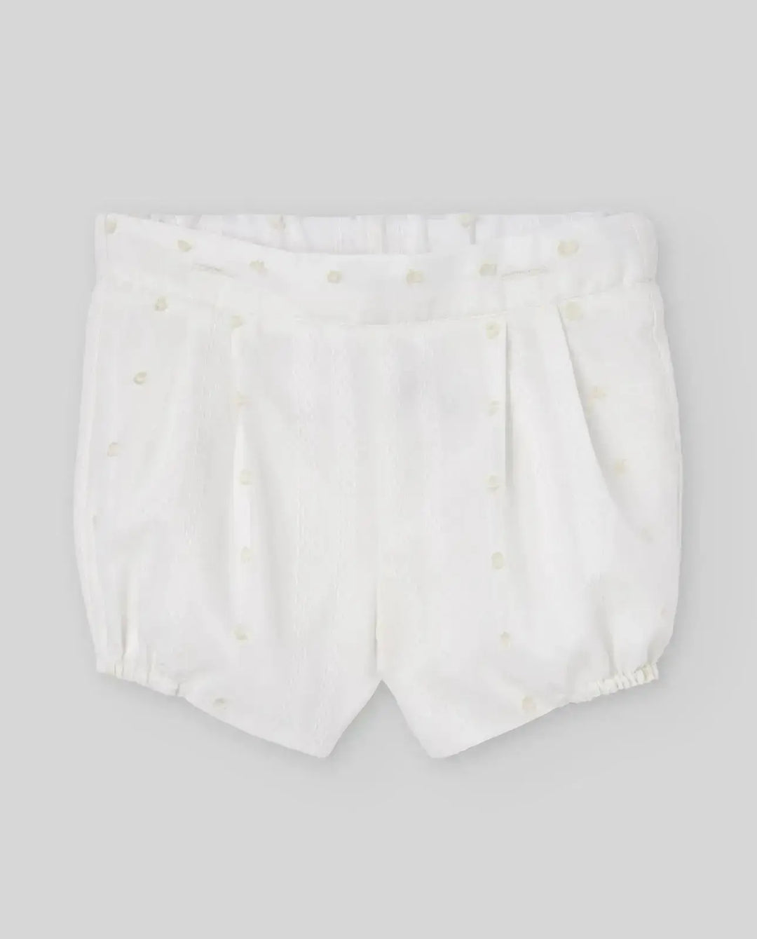 Blue Almonds Ltd WOVEN NEWBORN SHORT PAZ V26 - Cream Paz Rodriguez