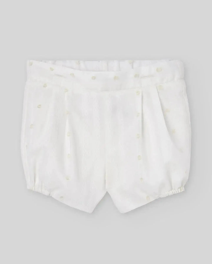 Blue Almonds Ltd WOVEN NEWBORN SHORT PAZ V26 - Cream Paz Rodriguez