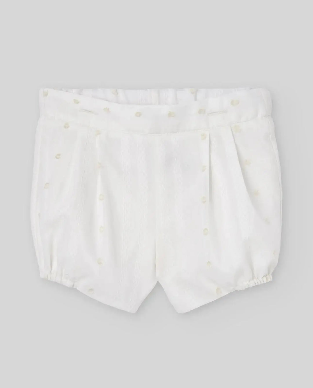 Blue Almonds Ltd WOVEN NEWBORN SHORT PAZ V26 - Cream Paz Rodriguez