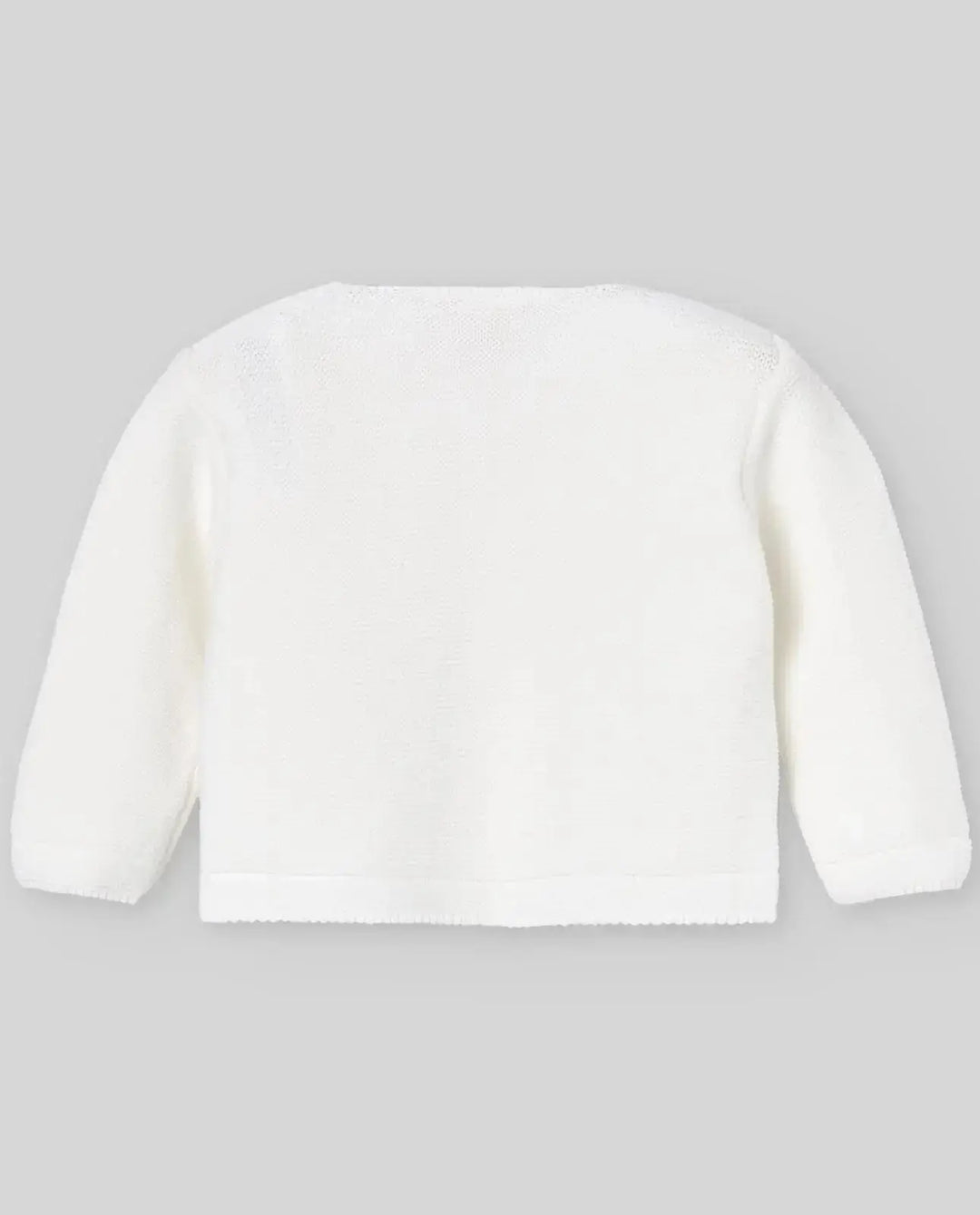 Blue Almonds Ltd KNIT NEWBORN CARDIGAN ESENCIAL - Cream Paz Rodriguez