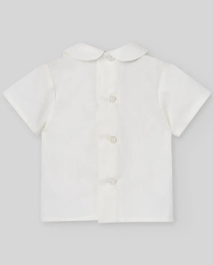 Blue Almonds Ltd WOVEN NEWBORN BLOUSE PAZ V26 - Cream Paz Rodriguez