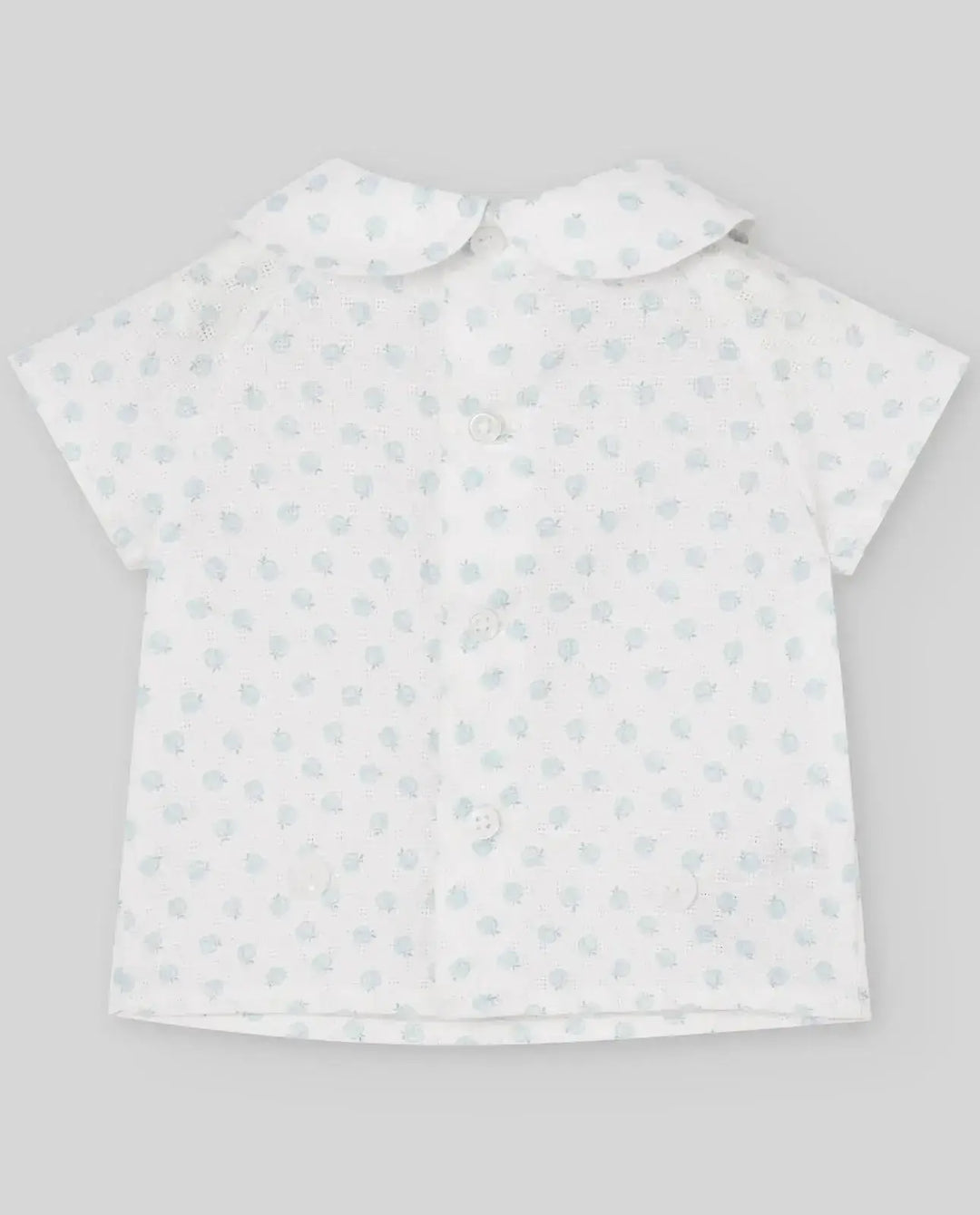 Blue Almonds Ltd WOVEN NEWBORN BLOUSE EDEN V26 - Breeze Blue Paz Rodriguez