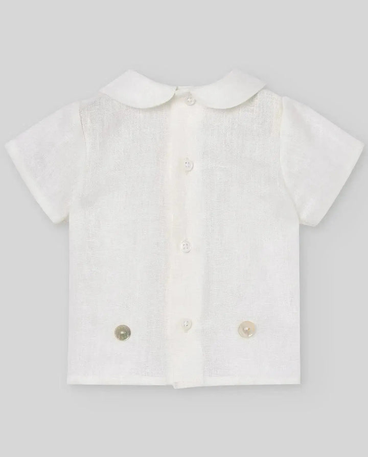 Blue Almonds Ltd WOVEN NEWBORN BLOUSE ALEGRA - Cream Paz Rodriguez