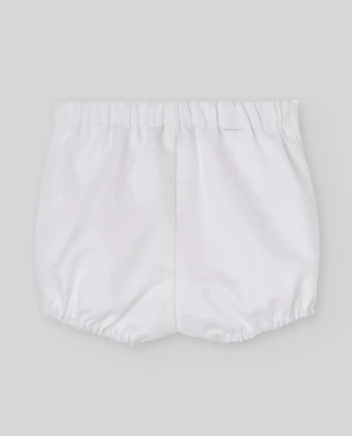 Blue Almonds Ltd WOVEN NEWBORN SHORT ESPUMA V26 - White Paz Rodriguez