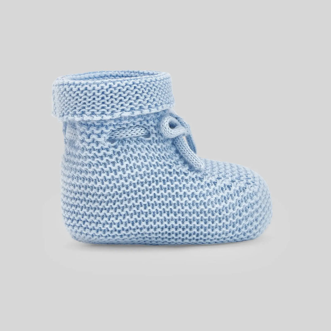 Blue Almonds Ltd Baby Boys Essential First Booties in Sky Blue Paz Rodriguez