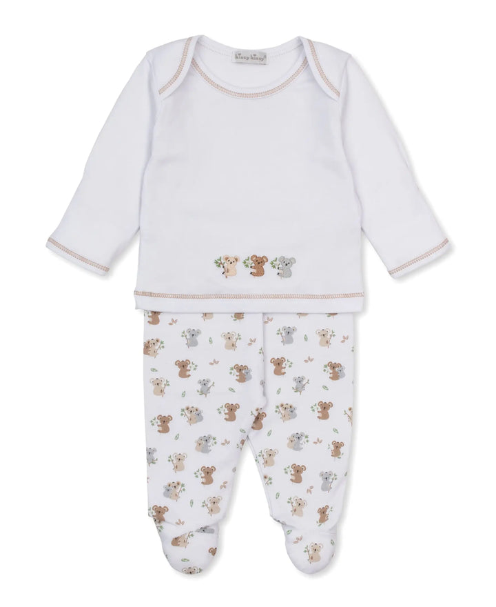 Blue Almonds Ltd Baby Boys Footed Pant Set - Koala Pals Kissy Kissy