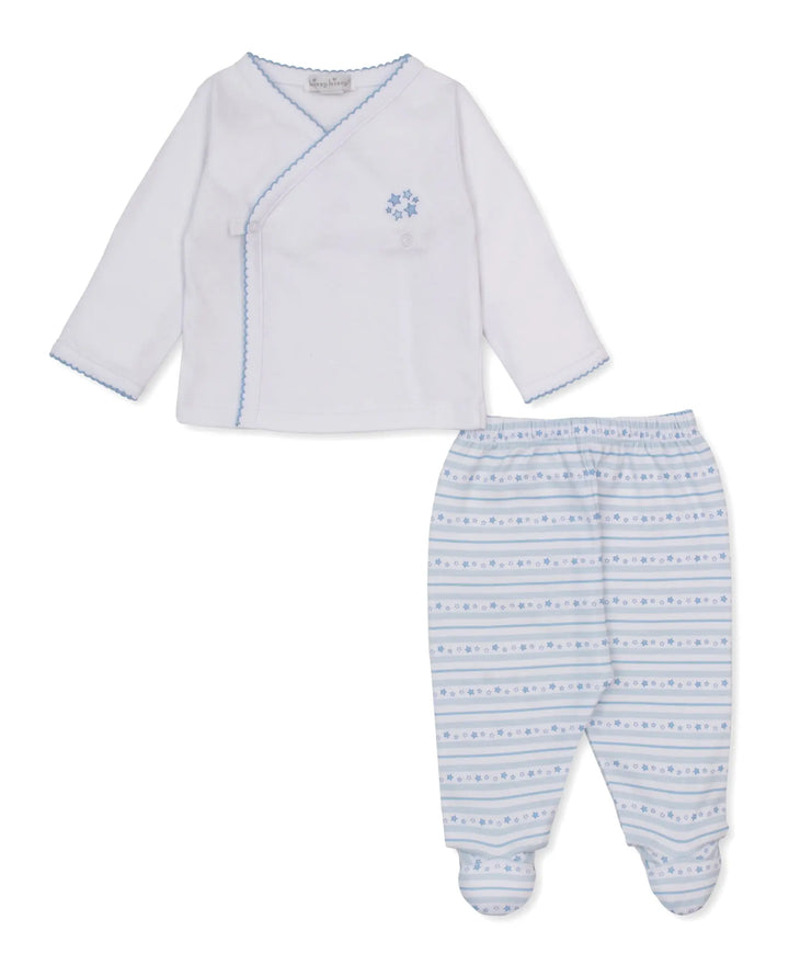 Baby Boys Footed Pant Set - Starry Stripes
