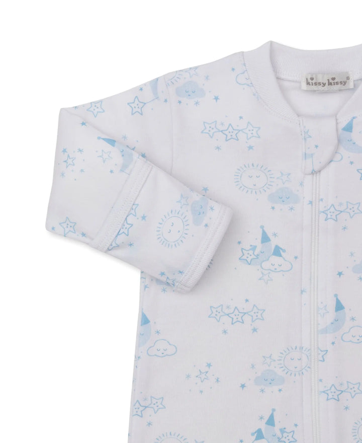 Baby Boys Footie with Zip - Nightfall