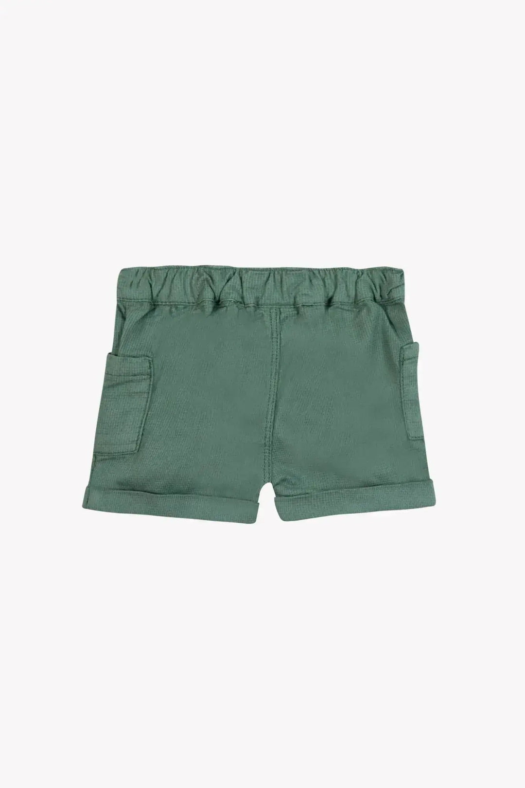 Blue Almonds Ltd Baby Boys Shorts - Khaki 2 + Baby Boys T-Shirt - Marl Grey Tartine et Chocolat
