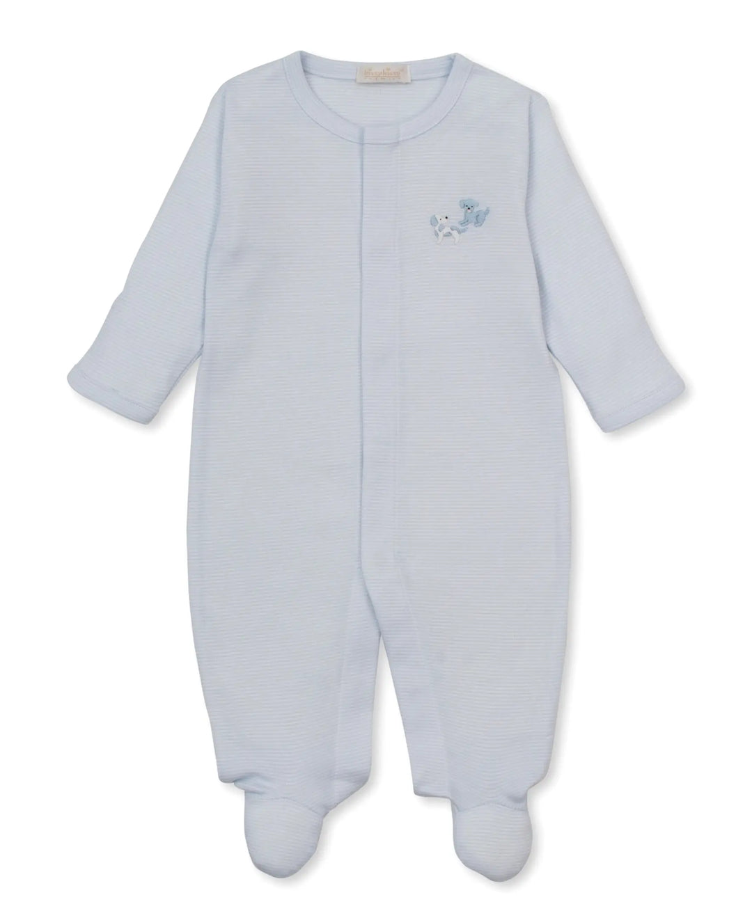 Blue Almonds Ltd Baby Boys Hand Embroidered Babygrow - Puppy Paws Kissy Kissy