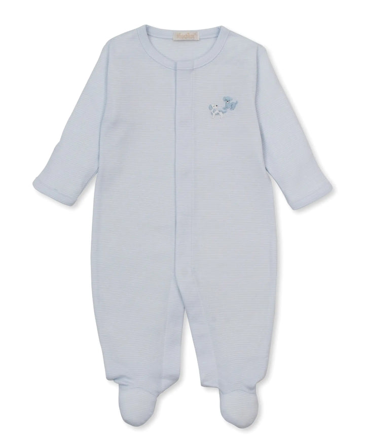Blue Almonds Ltd Baby Boys Hand Embroidered Babygrow - Puppy Paws Kissy Kissy