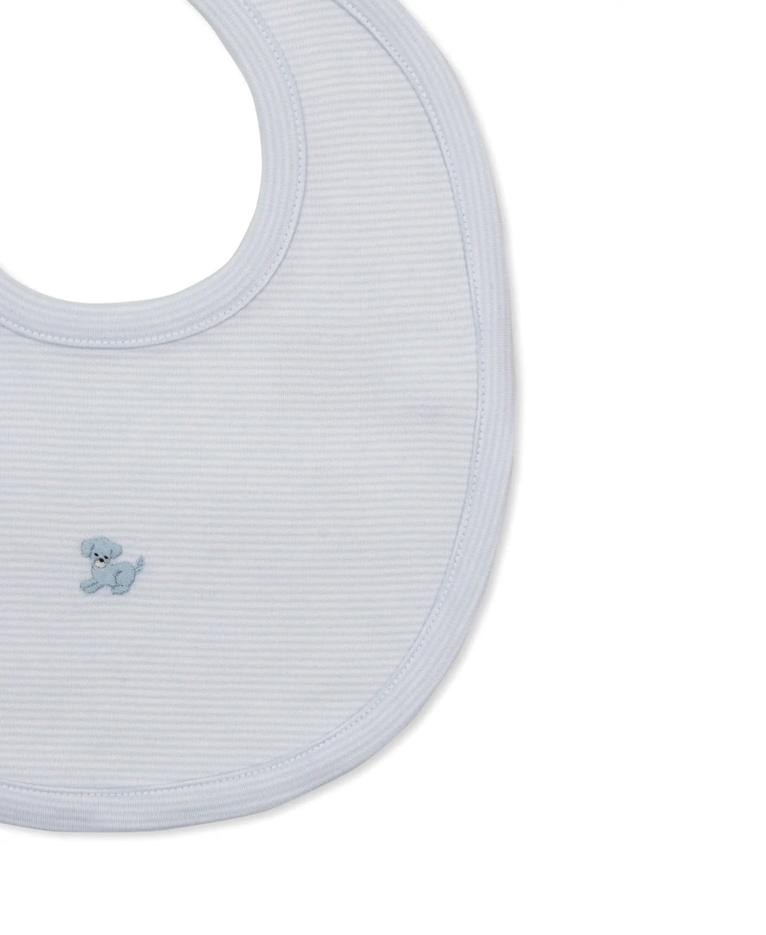 Baby Boys Hand Embroidered Bib - Puppy Paws