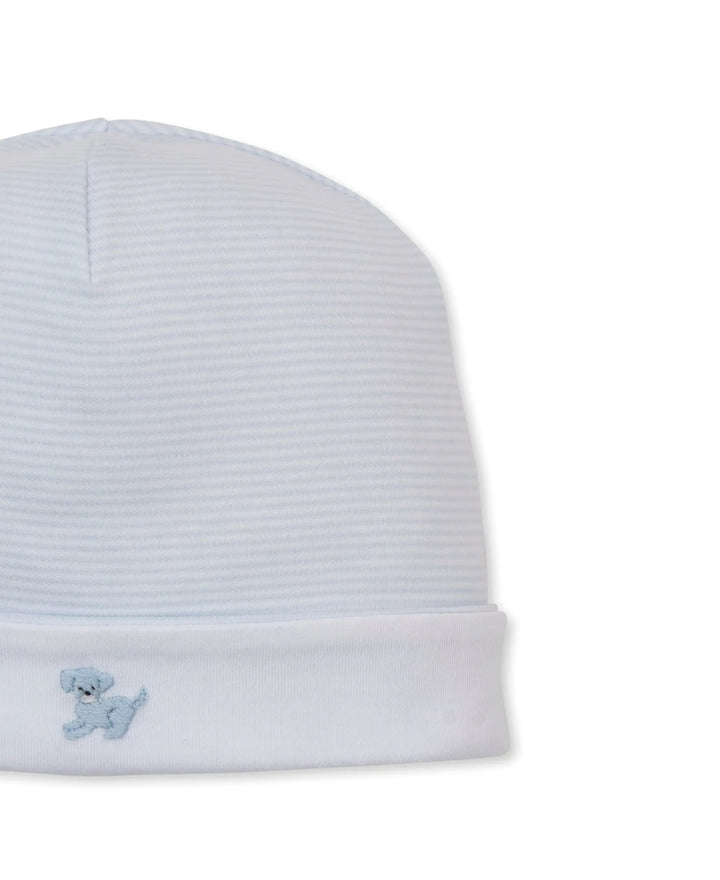 Baby Boys Hand Embroidered Hat - Puppy Paws