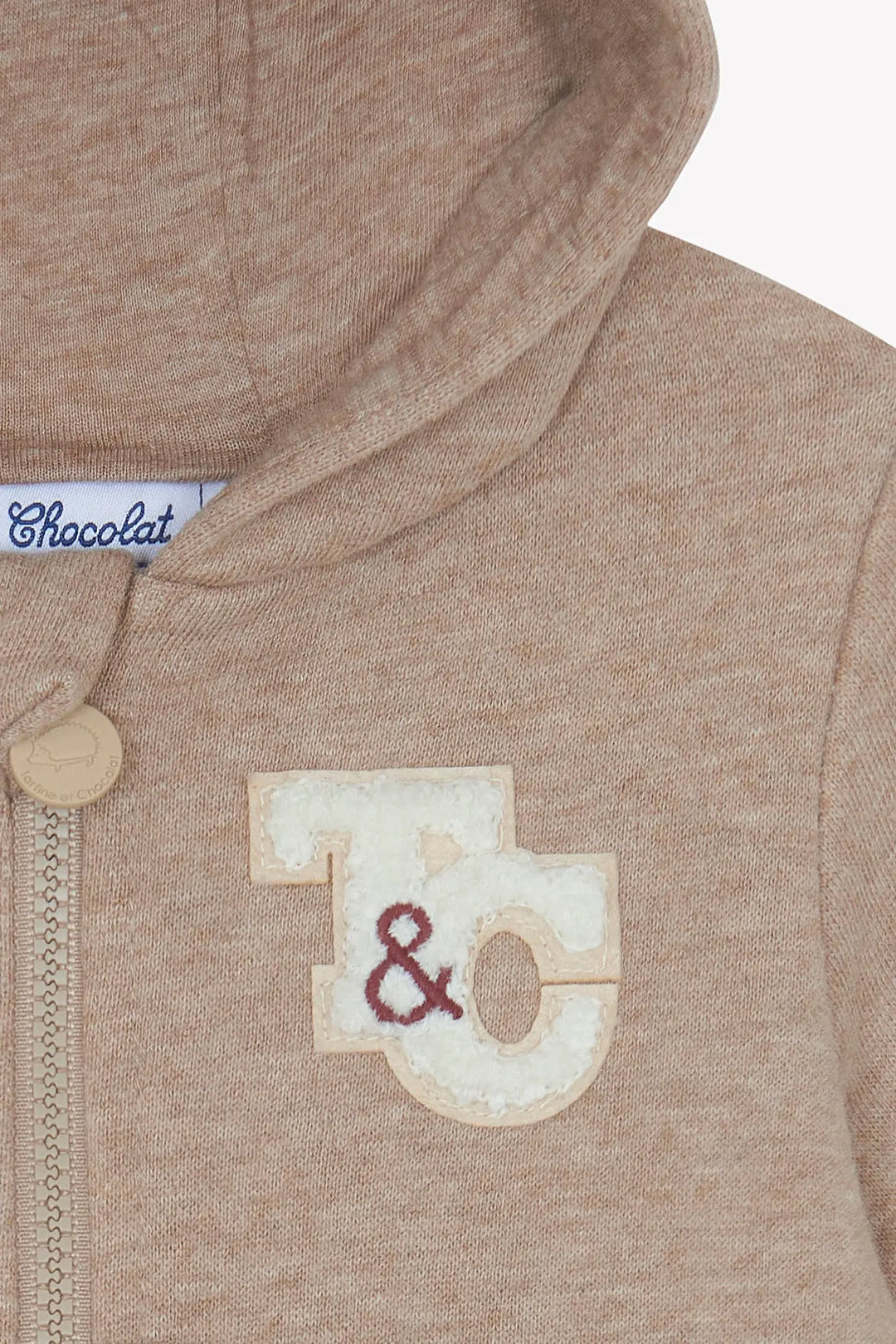 Blue Almonds Ltd Baby Boys Ivory T-Shirt & Mocha Marl Tracksuit Set Tartine et Chocolat