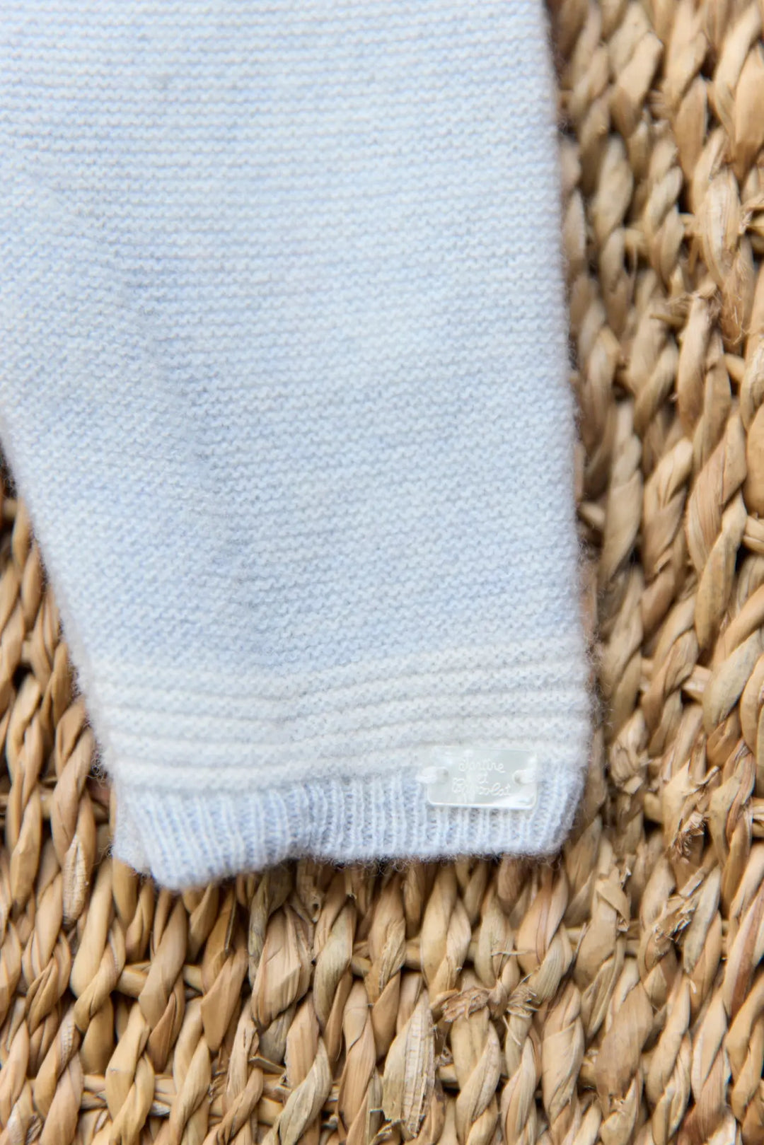 Blue Almonds Ltd Baby Boys Knit Cloud Blue Playsuit Tartine et Chocolat
