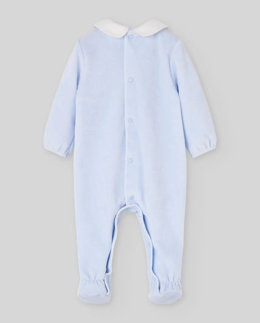 Baby Boys Knitted Hat & Romper Set Ternura in Chalk Blue