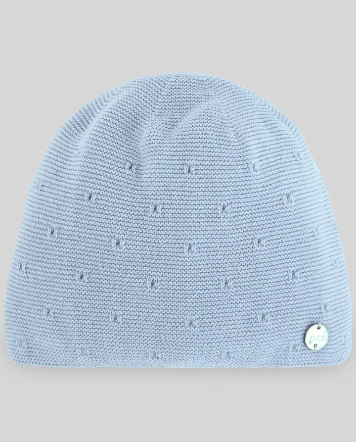 Blue Almonds Ltd KNIT NEWBORN HAT ESSENTIA V26 - Pastel Blue Paz Rodriguez