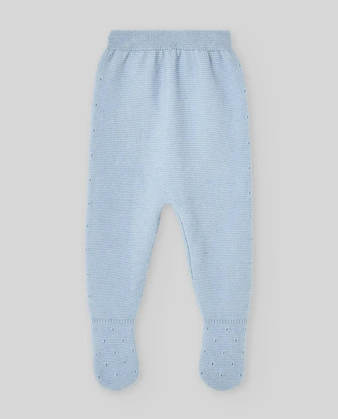 Blue Almonds Ltd KNIT NEWBORN LEGGINS ESSENTIA V26 - Pastel Blue Paz Rodriguez