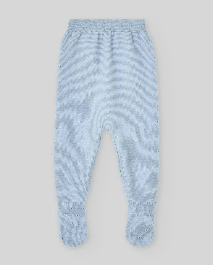 Blue Almonds Ltd KNIT NEWBORN LEGGINS ESSENTIA V26 - Pastel Blue Paz Rodriguez