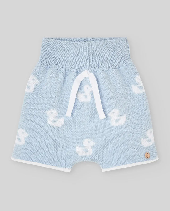 Blue Almonds Ltd KNIT NEWBORN BLOOMERS CUA CUA - Sky Blue Paz Rodriguez