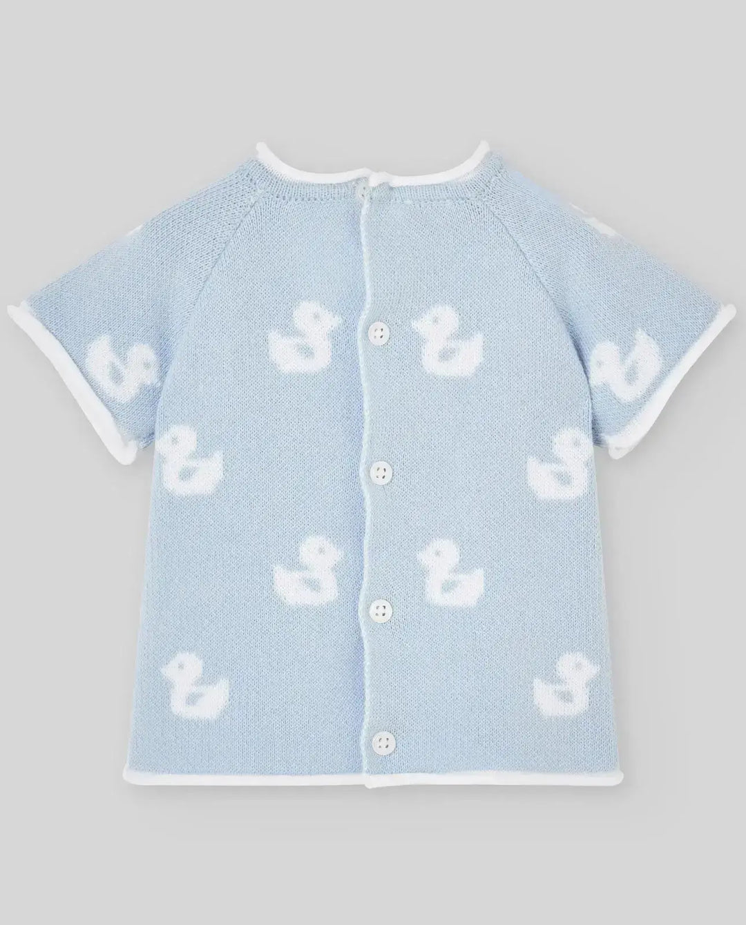 Blue Almonds Ltd KNIT NEWBORN BLOOMERS CUA CUA - Sky Blue Paz Rodriguez